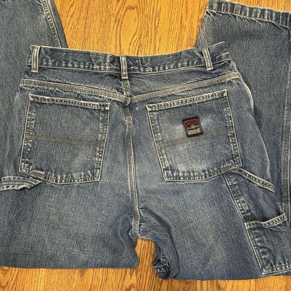 Vintage Structure Carpenter Jeans Men’s Sz 33/29 Baggy Skater 90s - Picture 4 of 7
